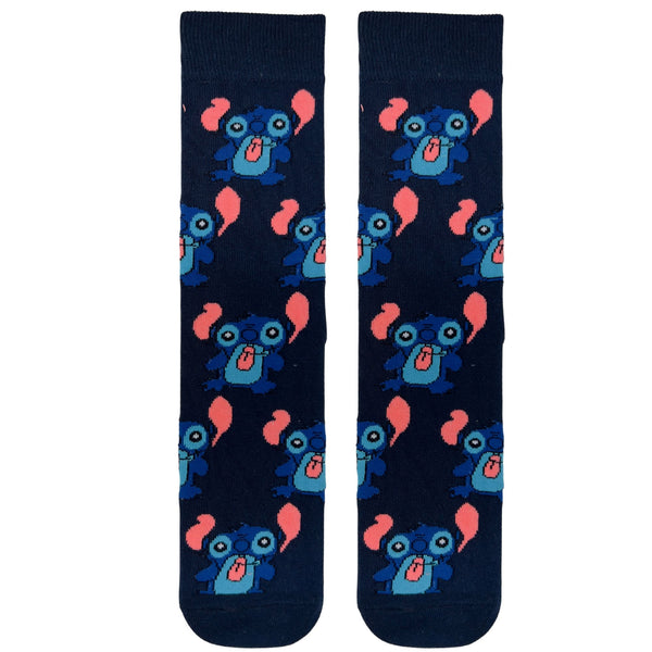 Navy Blue Stitch-Patterned Tongue
