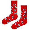 Nutella Patterned Red Socks