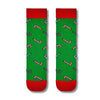 Candy Cane Pattern Christmas Socks