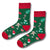 Green Gingerbread & Christmas Icons Socks