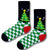Christmas Tree Checkerboard Socks