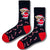 Santa Bear Candy Cane Christmas Socks