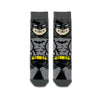 Batman Superhero Socks. Featuring Batman’s muscular torso, iconic bat symbol, and utility belt, these socks bring bold comic book style to your everyday outfit. Made from a breathable cotton blend for all-day comfort.