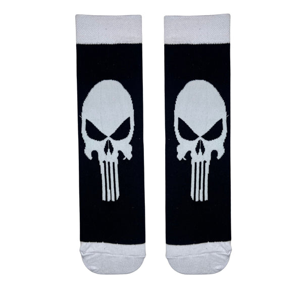 Black Skull Crew Socks — bold, edgy, and designed for those who love to make a statement. Crafted from soft Egyptian cotton, these socks deliver comfort and attitude in every step.
