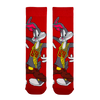 Bugs Bunny Hip-Hop Style Socks! Featuring the iconic bunny dressed in a gold chain and sneakers on a bold red background