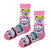 Chiikawa Pink Cartoon Socks! Featuring adorable scenes of the beloved Chiikawa character in different expressions and outfits