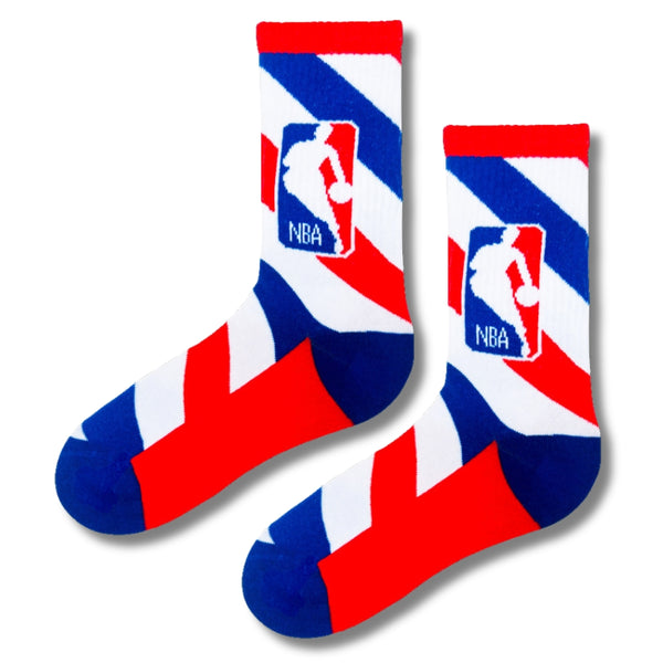 NBA Red White & Blue Socks