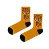 Garfield Orange Socks! Featuring the iconic lazy cat’s unimpressed face and crossed arms, these unisex crew socks are a must-have for fans of sarcasm, cartoons, and comfort