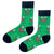 Crew socks with smiling frog design