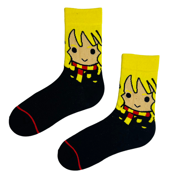 Hermione Granger Socks – a perfect gift for Harry Potter fans! These unisex crew socks feature a fun, illustrated Hermione