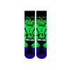 Hulk Crew Socks! Featuring the iconic green and purple color combo