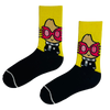 Luna Lovegood Socks! Designed for fans of quirky charm and wizardry, these socks feature a colorful cartoon illustration