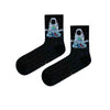 Crew socks with moonwalk astronaut design