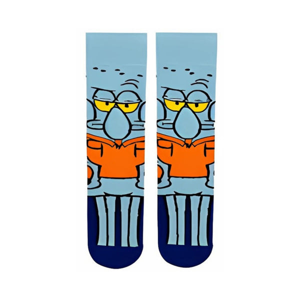 Squidward Socks! Featuring the iconic grumpy face of SpongeBob's favorite neighbor