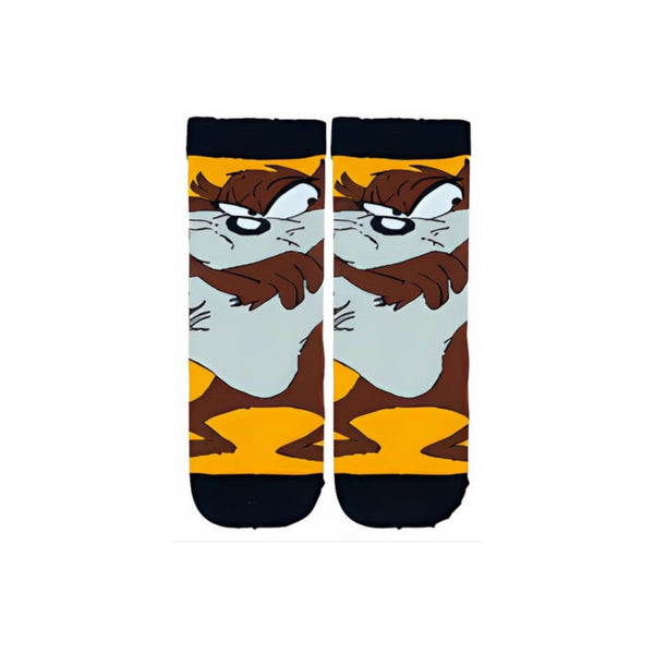 Tasmanian Devil kids socks, inspired by the classic Looney Tunes character! T