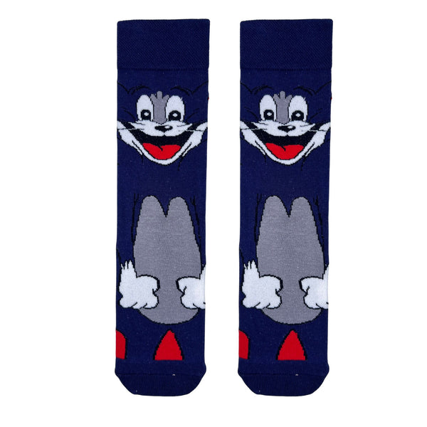 Tom Cartoon Socks, inspired by the legendary Tom & Jerry series.
