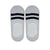White invisible with Black Stripes Socks featuring classic black stripes.