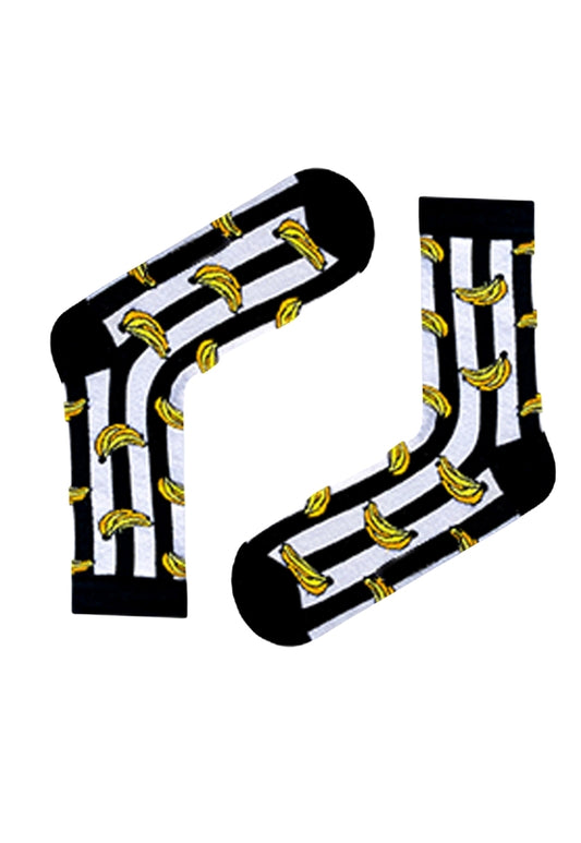 Banana Black Striped socks