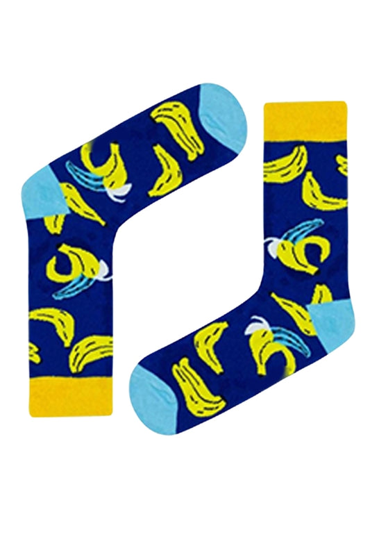 Banana Patterned Blue socks