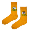 Yellow Pringles Socks