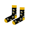 Crew socks featuring beer mugs and cheers design