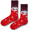 Red Merry Christmas Santa Socks