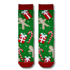 Gingerbread & Candy Cane Christmas Socks