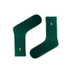  Avocado Green Socks, featuring a tiny avocado patch on deep green fabric