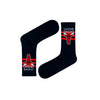  Chicago Bulls Crew Socks! Featuring the iconic Bulls logo and vibrant red-and-black stripes, 