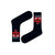  Chicago Bulls Crew Socks! Featuring the iconic Bulls logo and vibrant red-and-black stripes, 