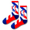 NBA Red White & Blue Socks