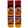  Ernie Character Socks! These cheerful and colorful crew socks showcase Ernie's iconic smile and bright sweater design. 