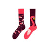  Flamingo Mismatched Socks! These mismatched socks celebrate the elegance of flamingos—one sock features a full-body flamingo design