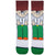  Funny Cartoon Dad Socks featuring a quirky character design inspired by pop culture. With green pants, a white shirt, and red shoes