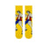 Luffy Pirate Socks, inspired by the fearless captain of the Straw Hat crew! These bold yellow socks feature Monkey D. Luffy in his signature stance,