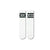 ! These minimalist white socks feature the motivational phrase “NOW” on one sock and “NEVER” on the other, separated by sporty black stripes