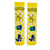  Pokémon Character Socks! Featuring fan-favorite Pikachu, Bulbasaur, and Squirtle on a bright yellow checkered background, these socks are perfect for trainers of all ages. 