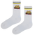 Sambosa Socks – the ultimate treat for your feet! These fun and quirky crew socks feature a bold sambosa pattern inspired by the iconic Middle Eastern snack.