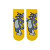 Tom the Cat Kids Socks, inspired by the beloved Tom &amp; Jerry duo! Featuring Tom in a playful stance on a vibrant yellow background